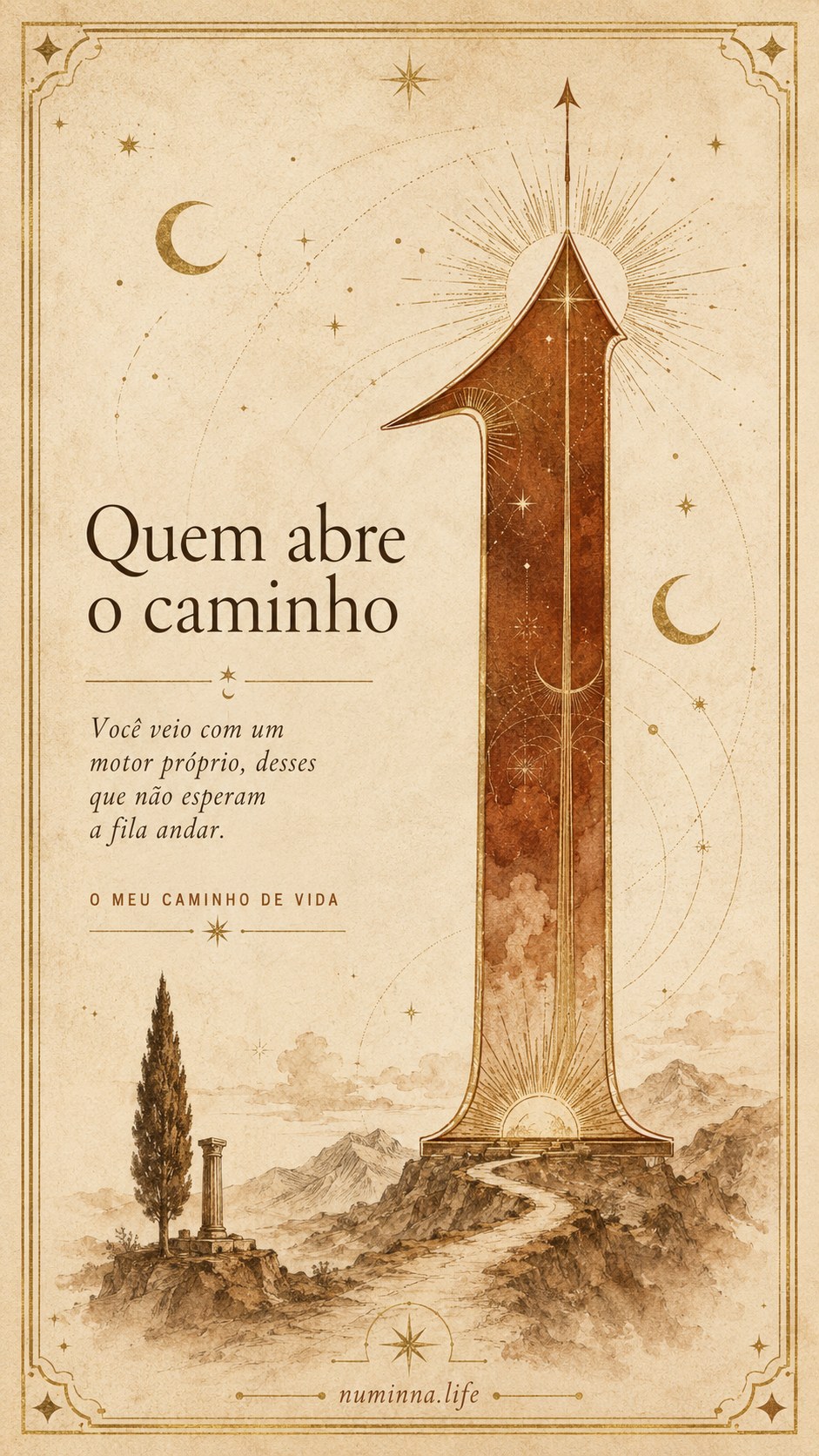 Carta do Caminho de Vida 1: Quem abre o caminho — Numinna