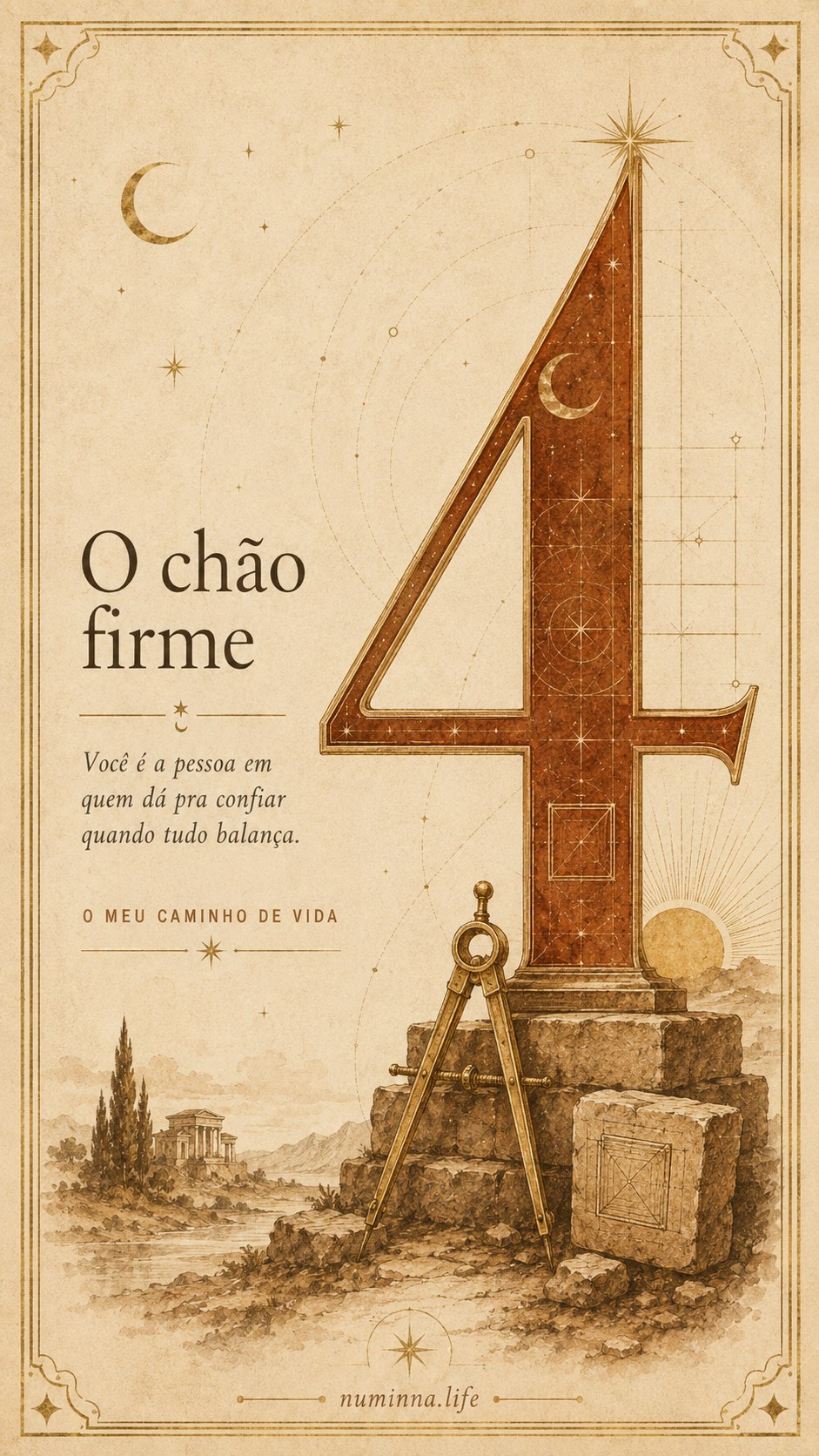 Carta do Caminho de Vida 4: O chão firme — Numinna