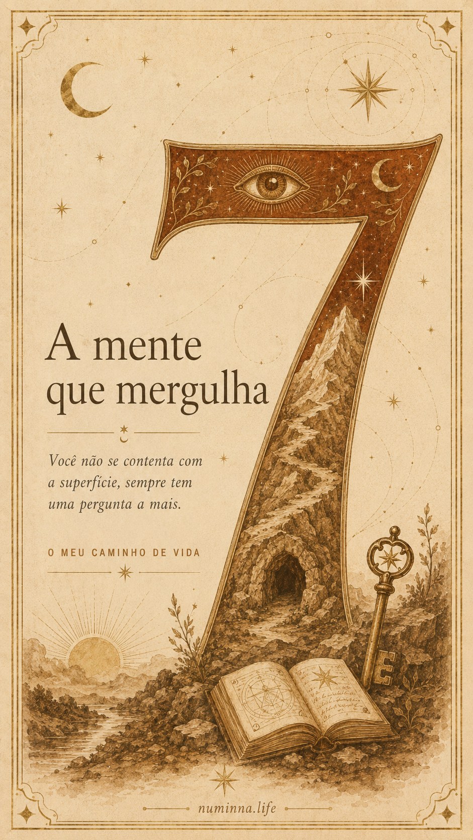 Carta do Caminho de Vida 7: A mente que mergulha — Numinna